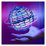 USMEI Flying Orb Ball Spielzeug Wiederaufladbare Magic Nebula Orb Hover Ball Boomerang Spinner Drohne 360 ​​° drehbare Fliegende Mini-Drohne für Kinder, schwimmender Fliegender B