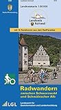 Landkreis Rottweil: Radwandern zwischen Schwarzwald und Schwäbischer Alb (Landkreiskarte)