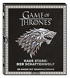 Game of Thrones - Haus Stark: Schattenwolf: 3D-Maske mit Wandhalterung