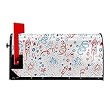 Briefkasten-Abdeckung, magnetisch, amerikanische Aufschrift 'The Vourth of Juli', Vintage-Briefkästen, wasserdicht, Dekoration für Zuhause und draußen, für den Winter, Standardgröße, für Briefk