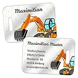 Kofferanhänger für Kinder inkl. Adress- & Namensdruck personalisiert | Motiv Bagg