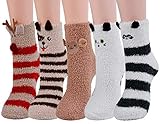 ZOYLINK Kuschel Socken, Flauschige Socken Bettsocken Damen Warme Wintersocken Damen Socken Haussocken (Allgemeines)