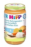 HiPP Zartes Rahmgemüse mit Kartoffeln und Schollen-Filet, 6er Pack (6 x 250 g)