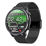 Voigoo Smartwatch Herren, 1,3 Zoll Armbanduhr mit personalisiertem Bildschirm, EKG,Herzfrequenz, Schrittzähler, Kalorien, usw. IP68 Wasserdicht Fitness Tracker Uhr, für Android und iOS D