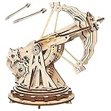 ROKR 3D Holzpuzzle für Erwachsene Kinder über 14 Jahre Holz Modellbau Geschenke 142 Teilen Mittelalterliches Belagerung, Spielzeug Medieval Siege Toy