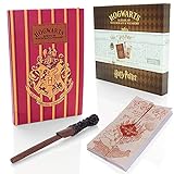 Wizarding World Harry Potter Schreibwaren-Set – A5 Tagebuch Notizbuch, Karte des Rumtreibers & Stift – Offizielles Harry Potter Geschenke & M
