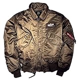 ALPHA INDUSTRIES Herren CWU 45 Jacke, Beige, M