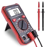 Digital Multimeter Durchgangsprüfer Multimeter Voltmeter, AC / DC Multi Tester Spannung, Strom, Widerstand, 2 Jahre G