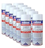12x Heizkörperlackspray weiß seidenmatt 400ml Heizung Lackspray Spray