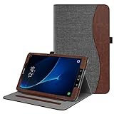 Fintie Hülle für Samsung Galaxy Tab A 10,1 Zoll T580N / T585N 2016 Tablet - Multi-Winkel Betrachtung Schutzhülle Cover Case mit Dokumentschlitze, Standfunktion, Auto Wake/Sleep Funktion, dunkelg