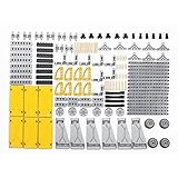 GUDA Technik Ersatzteile Set, 121 Stück für Platten/Bolzen/Steine mit Löchern, kompatibel mit Lego Technic T