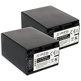 2X Akku NP-FV120 (3300mAh) – ersetzt NP-FV100A – für Sony FDR-AX33, AX700. / HDR-PJ410, PJ620. / CX740, CX900. / DEV-30, 50V - s. Liste! [Li-Ion - 7.2V - mit aktuellem Infochip]