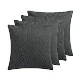 Sabeatex® 4 Stück Sofakissen- Set mit Softline Füllkissen Couchkissen, Dekokissen, Bezugstoff/Comfortline mit RV, Größe 40x40, Design Matera Made in Germany