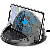 Beeasy 15W Fast Wireless Charger Auto, Qi Induktive Ladestation Fast Charge Handyhalter fürs Auto kfz Kabelloses Ladegerät Kompatibel mit Smartphone Samsung iPhone 12 11 Pro XS Max XR X 8