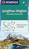 KOMPASS Wanderkarte Jungfrau-Region, Thunersee, Brienzersee: Wanderkarte GPS-genau. 1:50000 (KOMPASS-Wanderkarten, Band 84)