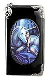 Einhorn Portemonnaie mit 3D Motiv | Blue Moon von Anne Stokes | Fantasy Geldbörse Geldbeutel Lack G