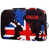 England-Flagge, Frauen Kosmetiktasche Reise Make-up Tasche für Geldbörse Tragbare Kulturbeutel Organizer Weich und langlebig