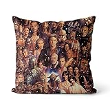 Dekorative Kissen Charaktere aus Star Wars EIN Kissenbezug Solid Square Cushion Cotton der holländische Samt Kissenbezüge Home Decor für Sofa Auto Schlafzimmer 15.7 'x15.7 O