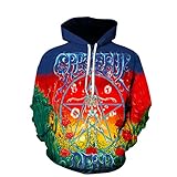 KXZD Weihnachtspullover Unisex Kapuzenpullover 3D Gedruckt Rentier Pullover Ugly Christmas Sweater Pulli Langarm Hoodie Sweatshirt Mit Tasche Lustiges Weihnachts-Sweatshirt Kapuzenp