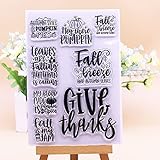 Give Thanks Fall Breeze Stempel-Sets für Thanksgiving-Karten und Scrapbooking