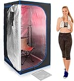 NYDZ Mobile Sauna 1500 W I Portable Infrarotsauna - Faltbare, Zusammenlegbare, Portable Infrarotsauna I Infrarotkabine Für 1 Person,Sauna-Dampfb