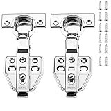 Wasserdicht Hardware-Teile Automatik Scharnier 110 Grad Scharnier Türscharnier Federscharnier Möbelscharnier- 2 Stück Edelstahl Scharniere für Küchenschrank Kleiderschrank