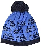 maximo Jungen Pompon Beanie-Mütze, Navy/Planet, 51