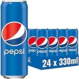 Pepsi Cola, Das Original von Pepsi, Koffeinhaltige Cola in der Dose, 24 x 0,33