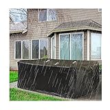 YJFENG Möbelbezug Wasserdicht, 210D Gartentischabdeckung, Rechteckig Abdeckung Für Gartenmöbel-Set Für Sessel Sofa Outdoor, Winddicht (Farbe : Black, Größe : 170x94x70cm)