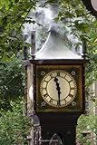 Awesome Vintage Steam Clock in Gastown Vancouver British Colombia Canada Journal: 150 Page Lined Notebook/Diary