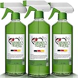 Grüner Teufel – Enzymreiniger (3 Flasche je 500 ml) | Teppichreiniger, Küchenreiniger - Polsterreiniger – Allzweckreiniger | Ideal für Sofa, Auto, Sitze,