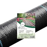 GARSA 100g/m² Gartenvlies Unkrautvlies gegen Unkraut – Garten Unkrautfolie – Robustes Unkrautflies auf Rolle 50m² – Gartenflies Wasserdurchlässig – Folie gegen Unkraut (1x50m)