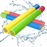 Wasserpistole Spielzeug Kinder Set 4 Stück Pool Wasserspritzpistolen mit Reichweite 35 Feet Sommer Wassersport, Garten und Strand Wasserpistolen für Kinder Rasen W