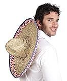 Boland 95424 - Sombrero Salvatore, One Size, Durchmesser 52cm, Mexikaner, Gaucho, Karneval, Themenparty, Mottoparty