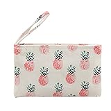 Monbedos Ananas Muster Geldbörse Münzfach Tasche Tasche Frauen Geldbeutel Coin Tasche für Münzen, Kreditkarte, Schlüssel, Headset, Lippenstift, Karte, Lipp