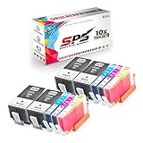 SPS 920XL 10er Set Druckerpatronen mit Chip kompatibel für HP 920 OfficeJet 6000 6500 7000 7500 Series (4 Schwarz, 2 Cyan, 2 Magenta, 2 Gelb)