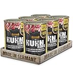 Belcando Super Premium Dose [6x400g Huhn & Ente mit Hirse & Karotten] | Nassfutter für Hunde | Feuchtfutter Dose | Alleinfutter für Hunde Aller R