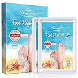 Skymore 2 Paar Fußmaske, Hornhaut Entfernung Fuß Peeling Maske Exfoliating Fussmaske für zarte Füße, Fuß Hornhautentferner Peeling Sock