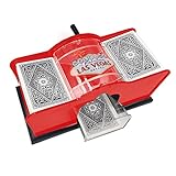 N / B 2-Deck-Kartenhalter, leise, einfach zu bedienender manueller Kartenmischer, handkurbel, Kartenmischmaschine für Casino-Ausrüstung für Spielk