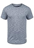 !Solid Figos Herren T-Shirt Kurzarm Shirt Mit Rundhalsausschnitt Aus 100% Baumwolle, Größe:M, Farbe:Insignia Blue (1991)