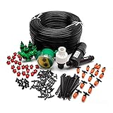 Gartenbewässerungssprinkler Micro Tröpfchenbewässerungssystem Gartenbewässerungssystem 40M DIY Professional Kit Timer Filter Druckregler Einstellbare Trop