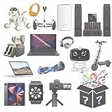 HAMKL Mystery Box Elektronisch,Überraschungsbox,Überraschungsgeschenk-Glücksbox: Drohnen, Controller, Ohrhörer, Notebooks, Mobiltelefone, Smartwatches Usw. D