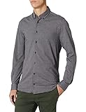 Pierre Cardin Herren 6000-000-27664-9085 Hemd mit Button-Down-Kragen, grau, 4XL