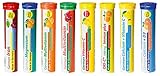 Brausetabletten Sortimentmix T&D Pharma - 8x20 = 160 German Brausetabletten - Vitamine und Mineralien in fruchtigen Geschmäckern - Made in Germany
