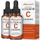 2 Flaschen Maximale Absorption Liposomales Vitamin C | Fettlösliche VIT C | Nicht GVO | Veg
