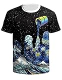 WBYFDC T-Shirt 3D Digitaldruck Lässig Rundhals Herren Kurzarmhemd Bottoming