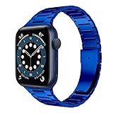 CHENPENG Armband Kompatibel mit Apple Watch 6/5/4/3/2/1, Edelstahl-Uhrenarmbänder Ersatz-Metalluhrenarmbänder, Ersatzarmband,A,42MM