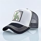 Mode Tiere Baseball Caps Männer Frauen Hysteresen Hip Hop Hut Sommer Atmungsaktives Mesh Sun Gorras Unisex Streetwear -White C