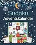 Sudoku Adventskalender: Rätsel Adventskalender mit 200 Sudoku in 3 Schwierigkeitsstufen von leicht bis schwer | Skandinavische weihnachtliche M