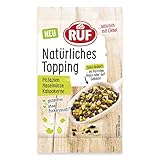 RUF Natürliches Topping Pistazien, Haselnüsse, Kakaokerne, glutenfrei, ohne künstliche Zusatzstoffe, 30 g